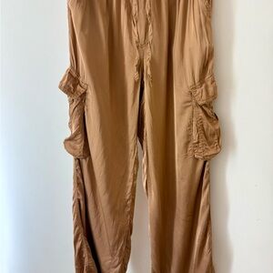 Satin Cargo Joggers